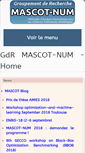 Mobile Screenshot of gdr-mascotnum.fr